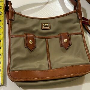 Dooney & Bourke Olive and Brown Crossbody Bag